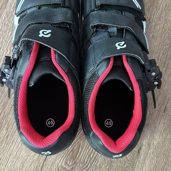 Peloton Cycling Shoes Black & White Size 12 main image 5